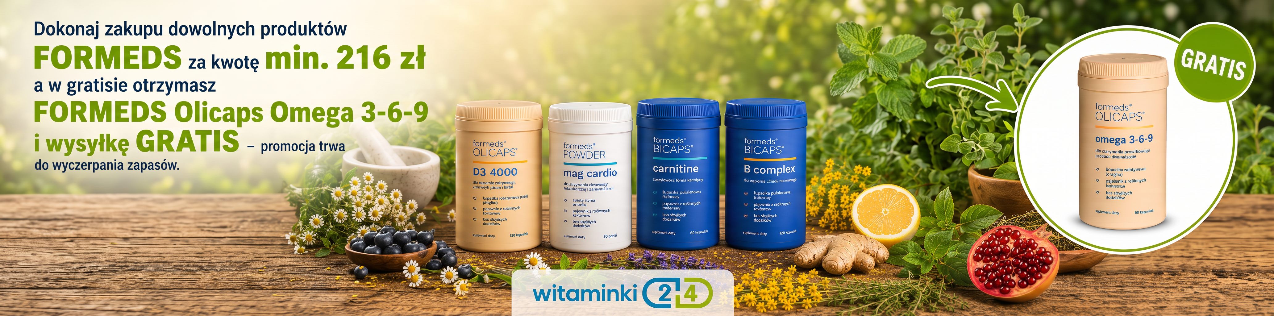 Promocja FORMEDS OLICAPS Omega 3-6-9